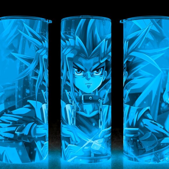 Glow in the Dark Yu-Gi-Oh! Yugi Muto Anime Cup Mug Tumbler - Picture 1 of 4